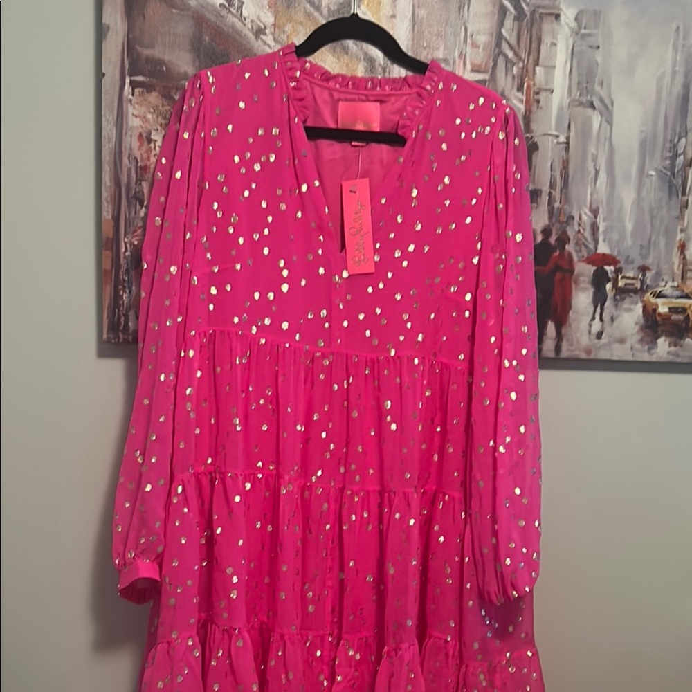 Lilly Pulitzer Pink Silk Dress